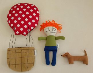Muñecos De Tela Felipe Y Vagoneta En Globo